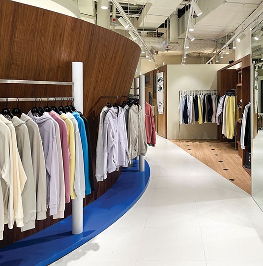 NS401 Concrete Film in a real interior setting